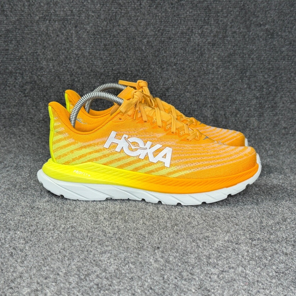 Hoka Mach 5 Running Shoes Men's 7 Radiant Yellow Evening Primrose Athletic Run